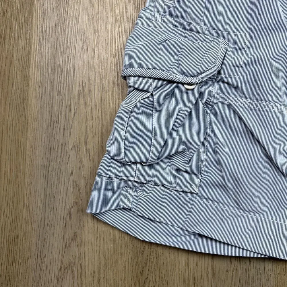 Polo Ralph Lauren Cargo Shorts Mens 32 Blue Striped Canvas 10